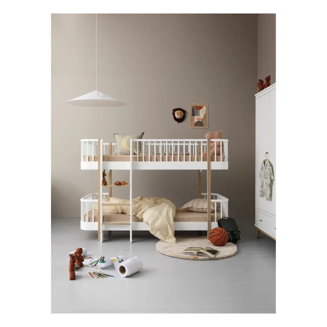 Lits superposés mi-haut Wood original | Chêne