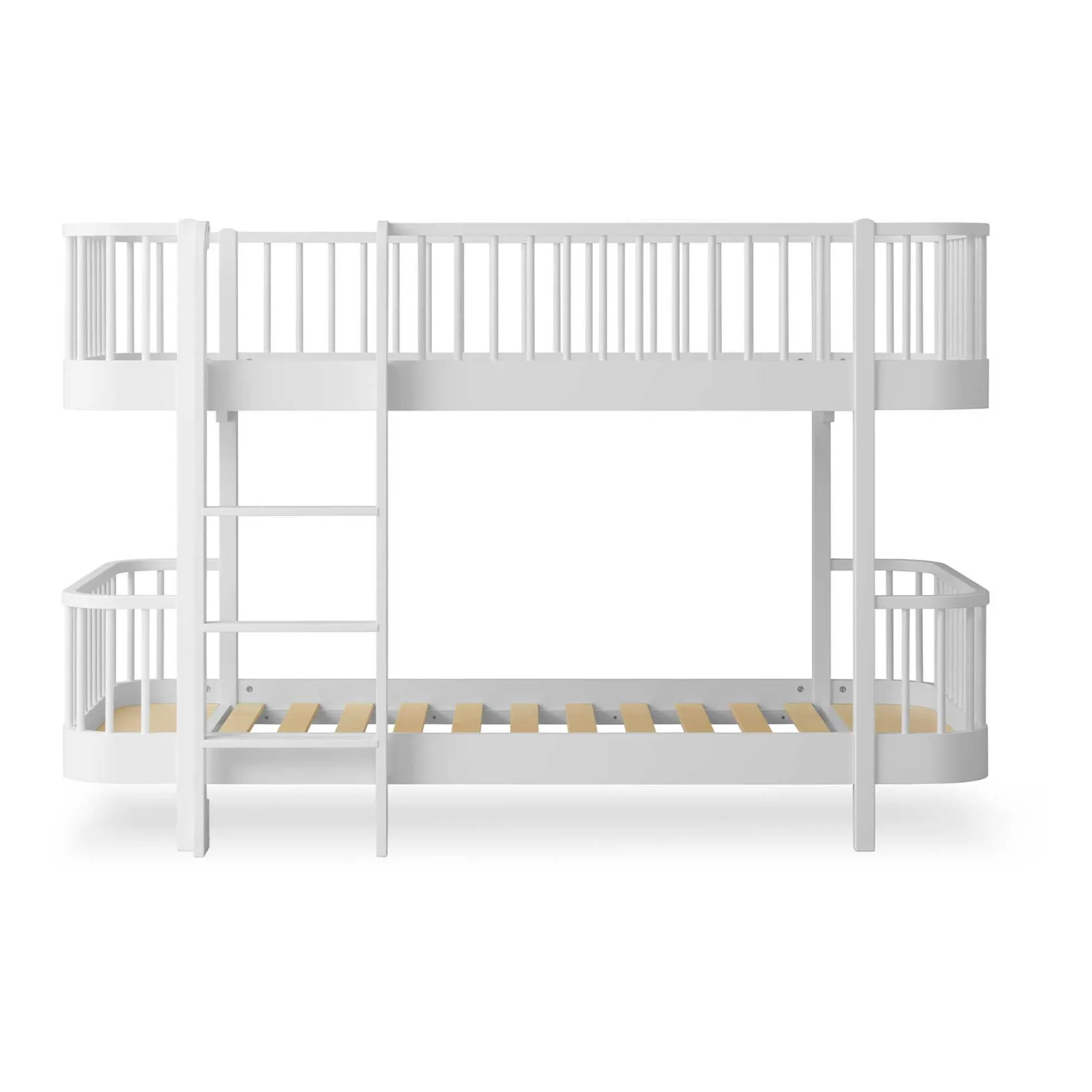 Oliver Furniture White Original Wood Mid-Height Bunk Beds