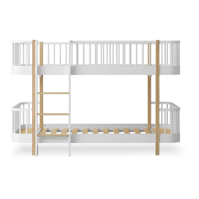 Lits superposés mi-haut Wood original | Chêne