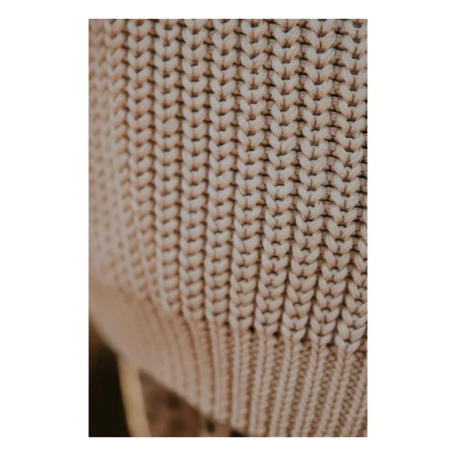 Maglione a maglia grossa in cotone biologico | Ecru