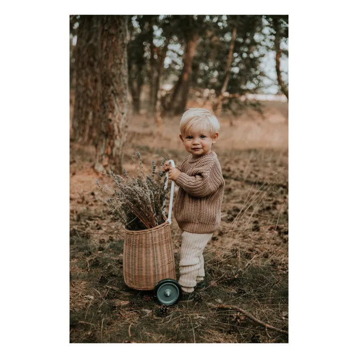 Chunky Organic Cotton Jumper | Beige- Product image n°4