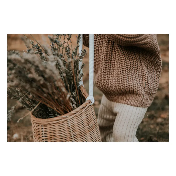 Chunky Organic Cotton Jumper | Beige- Product image n°5