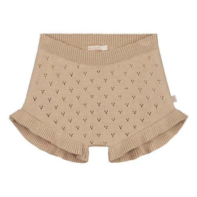 Pantalones cortos de veranode algodón orgánico | Beige Nude