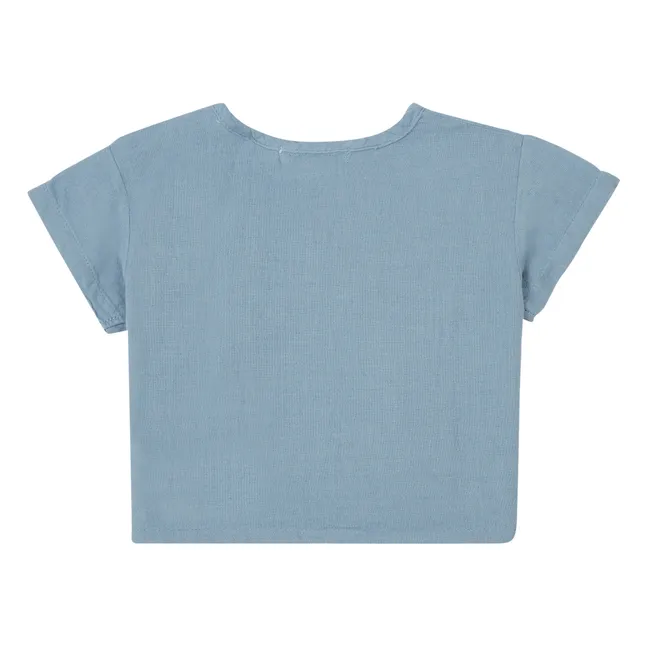 T-Shirt Coton Bio Olivia | Bleu