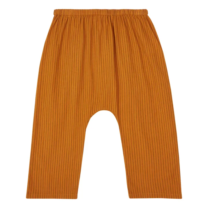 Jungle Striped Harem Pants | Caramel- Product image n°0