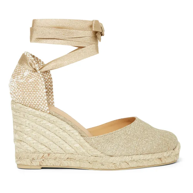 Carina Lurex Espadrilles | Gold