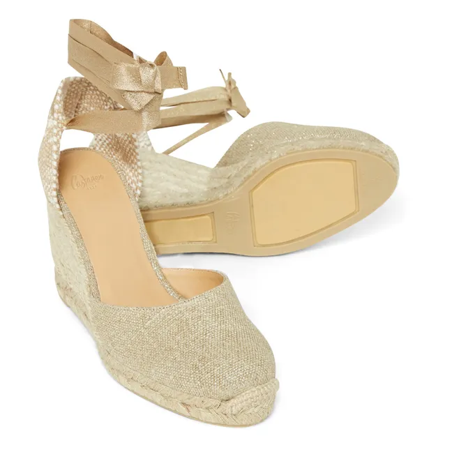 Carina Lurex Espadrilles | Gold