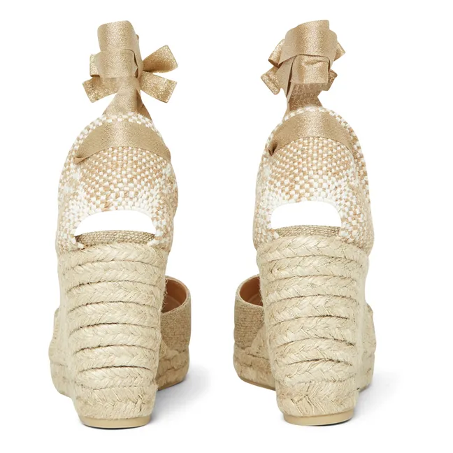 Carina Lurex Espadrilles | Gold