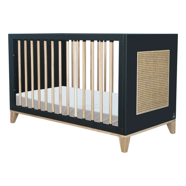 Babybett Nami 60x120 cm | Schwarz