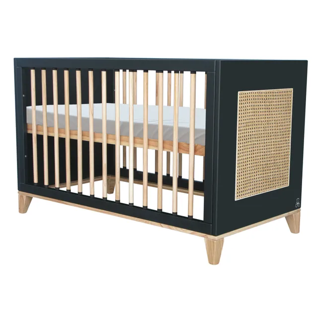 Babybett Nami 60x120 cm | Schwarz