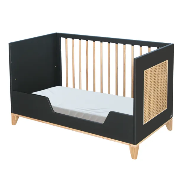 Babybett Nami 60x120 cm | Schwarz