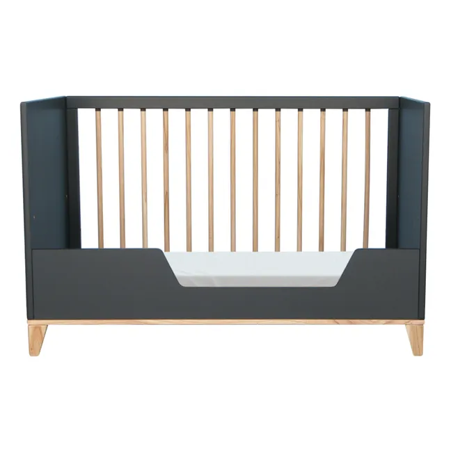 Babybett Nami 60x120 cm | Schwarz
