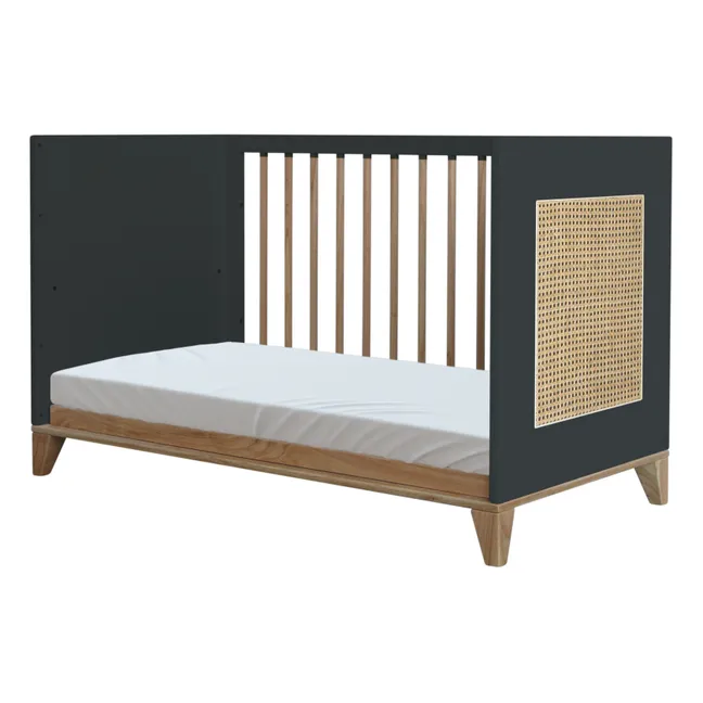 Babybett Nami 60x120 cm | Schwarz