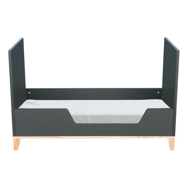Babybett Nami 60x120 cm | Schwarz