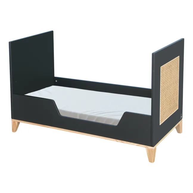 Babybett Nami 60x120 cm | Schwarz