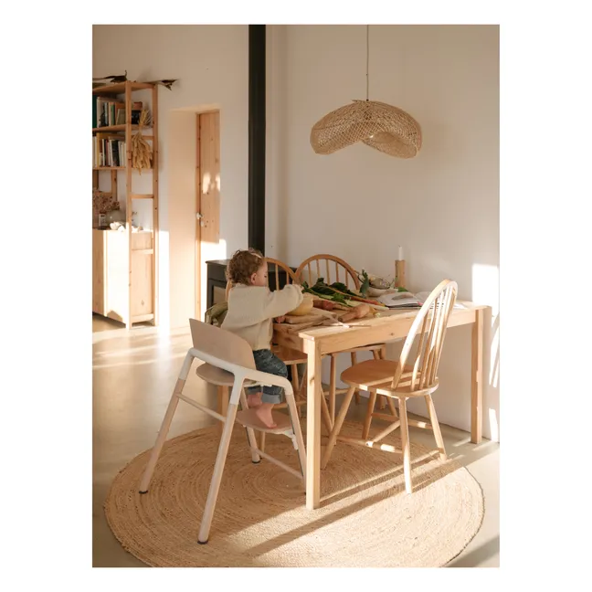 Chaise haute Bugaboo Giraffe | Bois clair