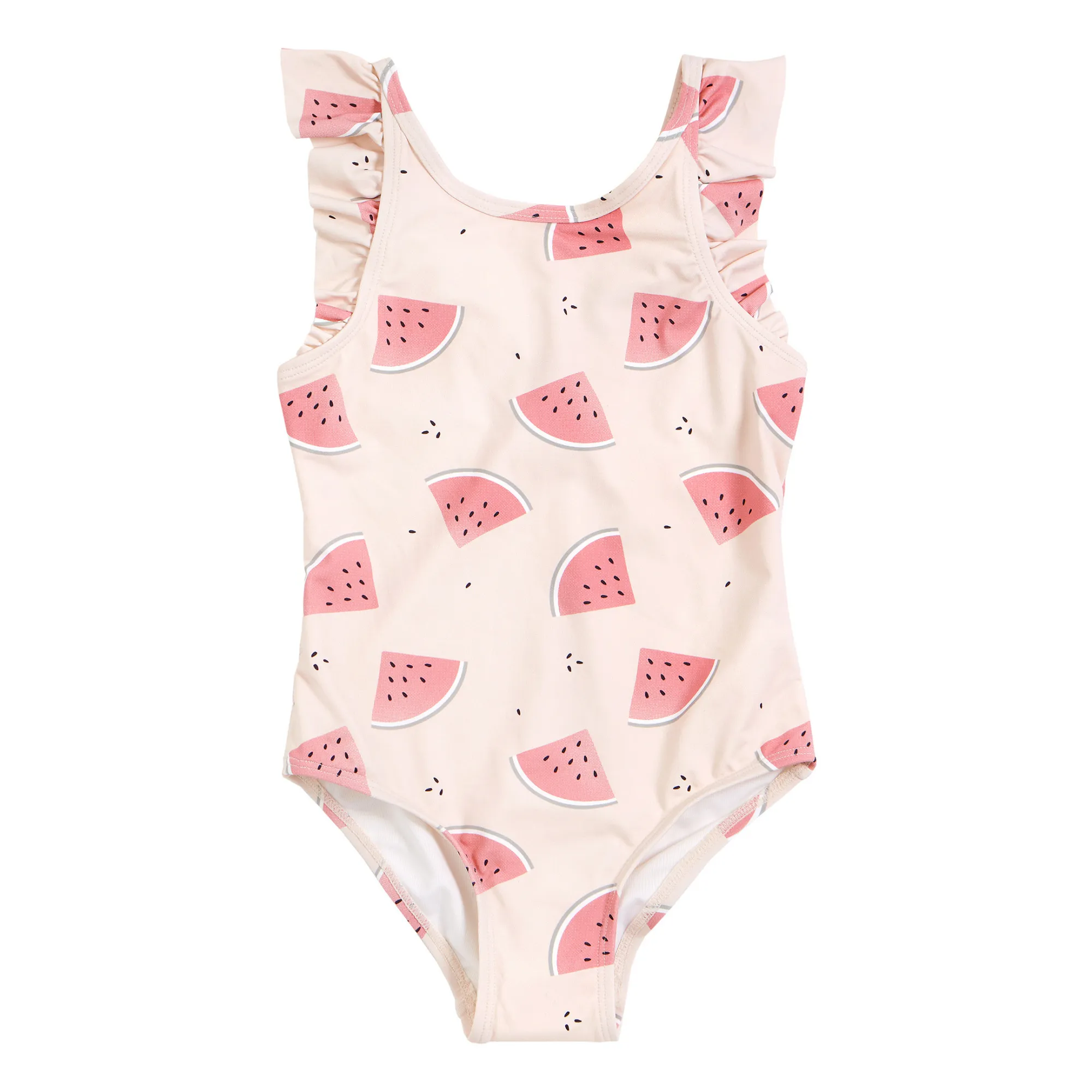 Petit Lem Pale Pink Recycled Nylon Watermelon Swim Shorts