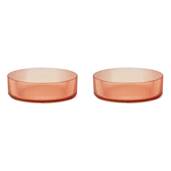 Joel Tritan Bowls - Set of 2 | Pale pink- Product image n°0