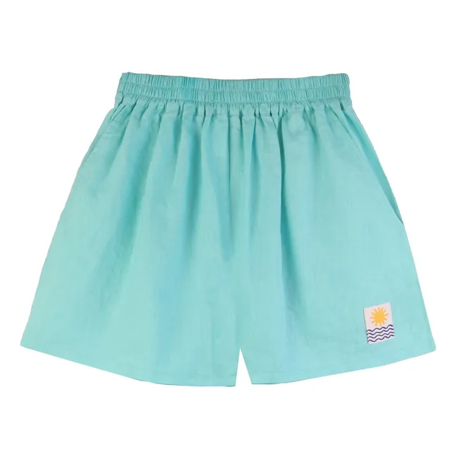 Basic Linen Shorts | Light blue
