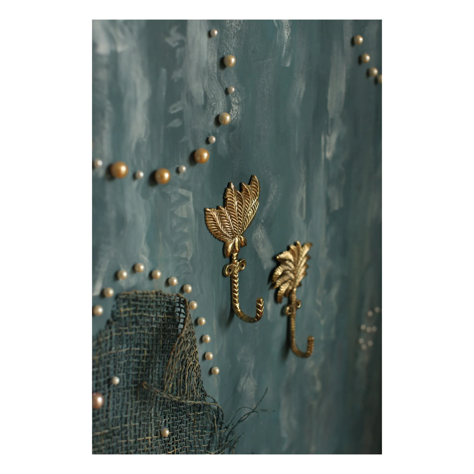 Patères Devi Palmtree en laiton recyclé - Set de 2 | Mordoré- Image produit n°6