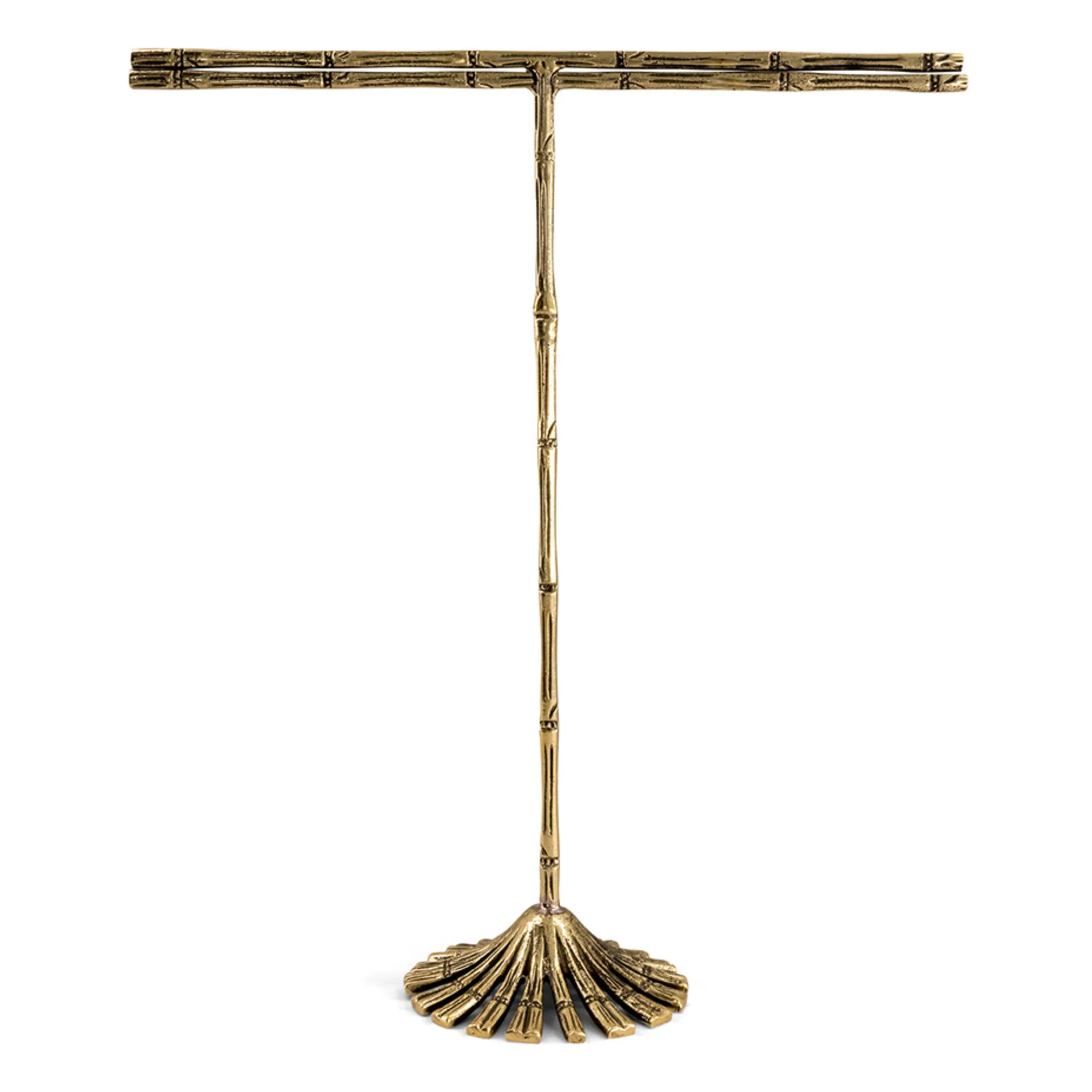 Doing Goods Golden Brown Frida Bamboo Recycled Brass Jewelry Holder