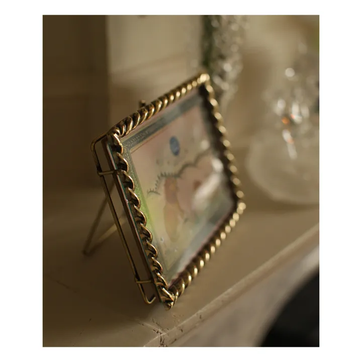 Bethany Recycled Brass Photo Frame | Gold- Product image n°4