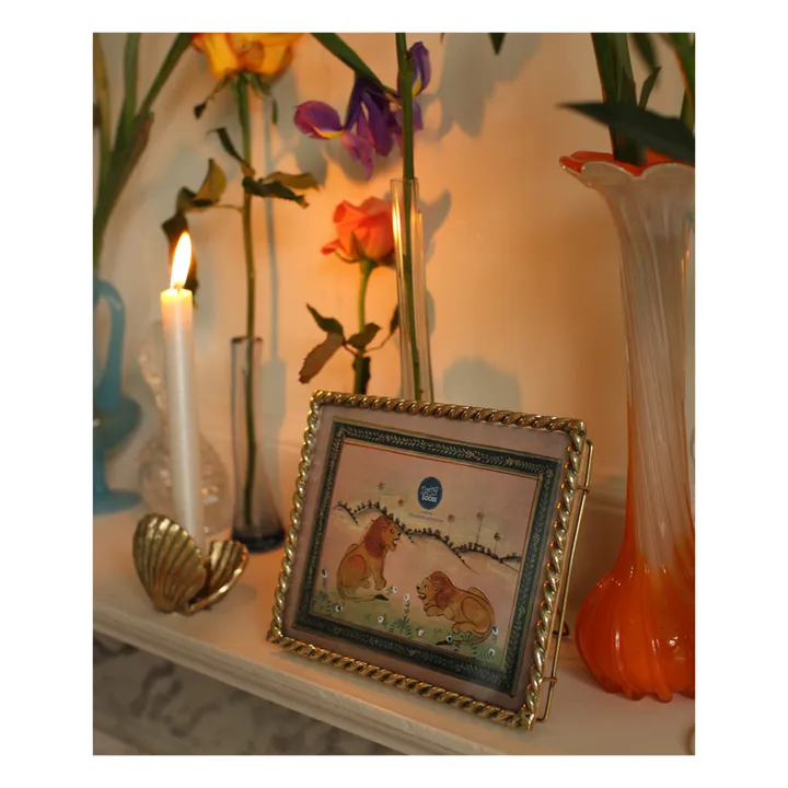 Cadre photo Bethany en laiton recyclé | Doré- Image produit n°5