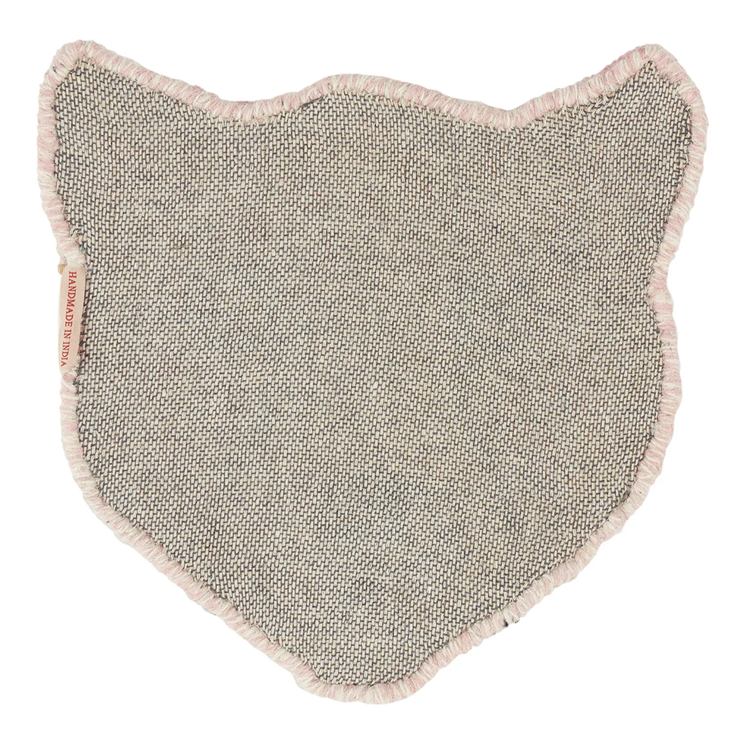 Tapis tête de léopard Pinky en laine | Rose- Image produit n°4