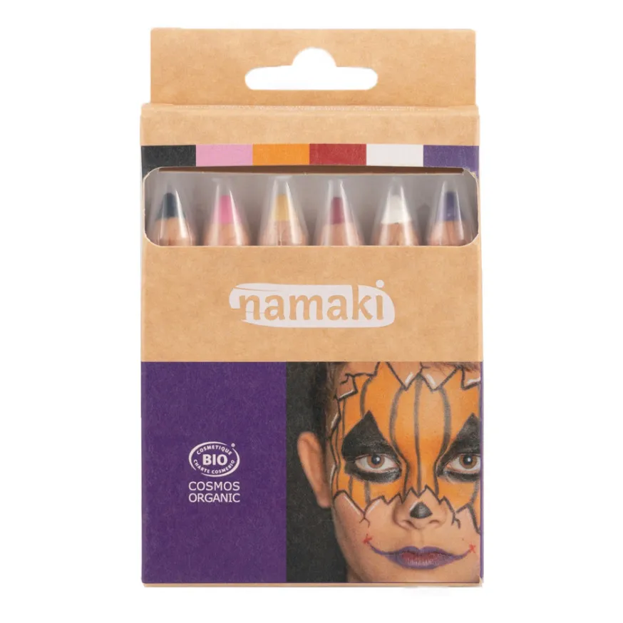 Namaki Multicoloured Halloween Makeup Pencils - Set Of 6