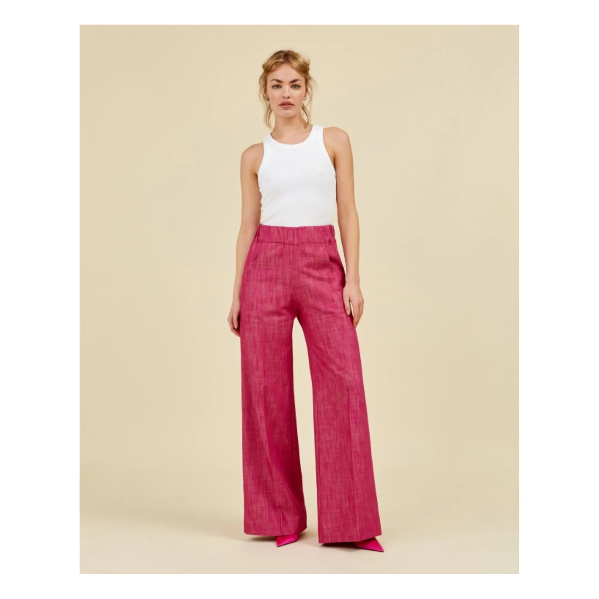 Sea Me Happy Fuchsia Woody Jeans