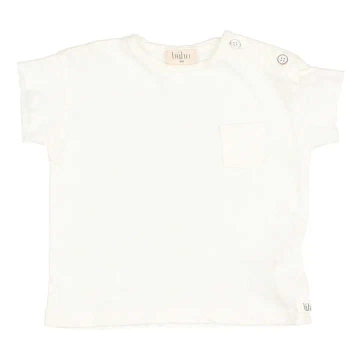 Camiseta de algodón y lino | Crudo- Imagen del producto n°0