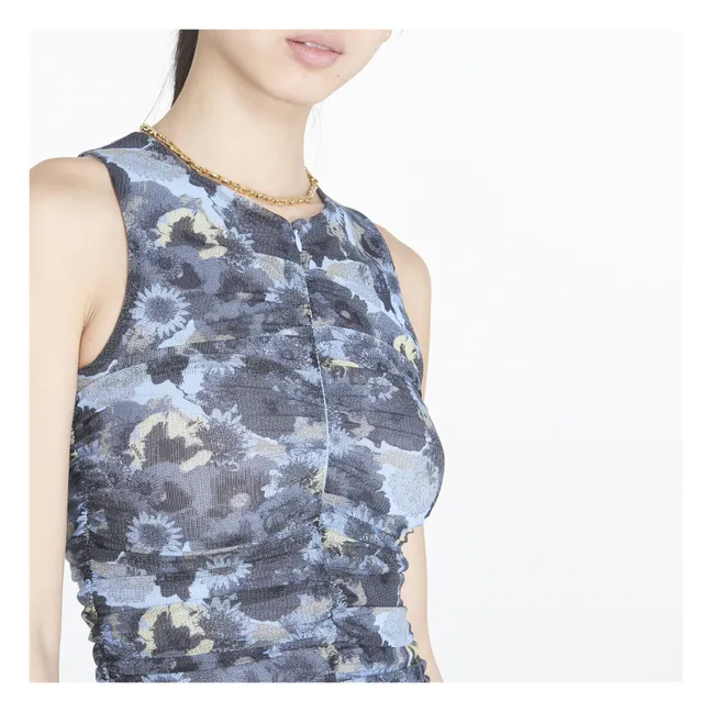 Robe Froncée Brunnera | Bleu
