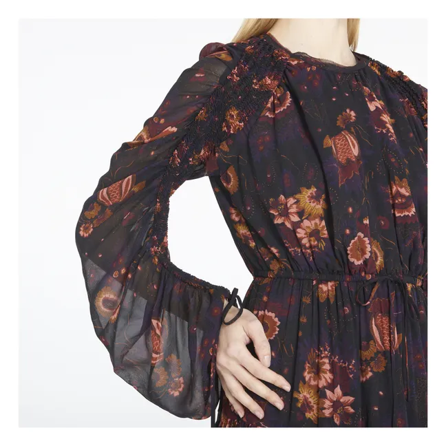 Noelle Silk Dress | Black