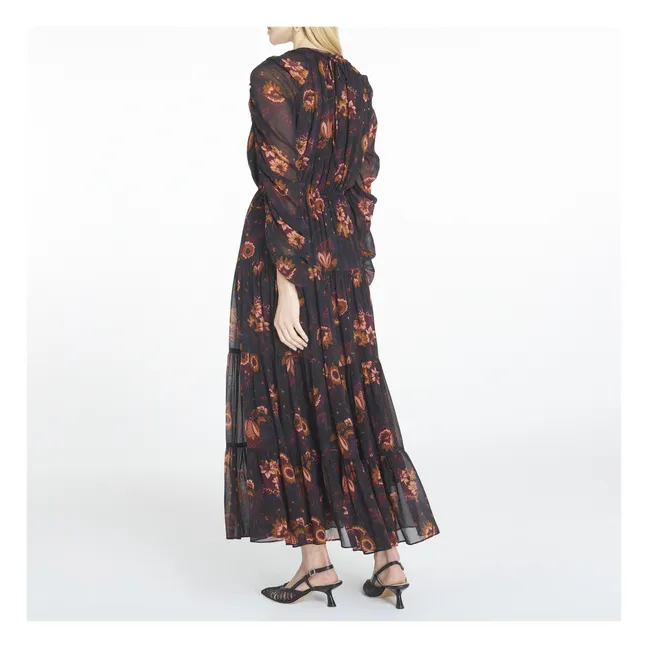 Noelle Silk Dress | Black