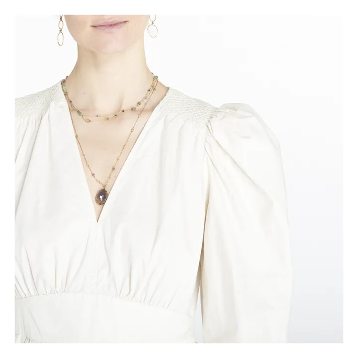 Robe Ophelia | Blanc cassé- Image produit n°4