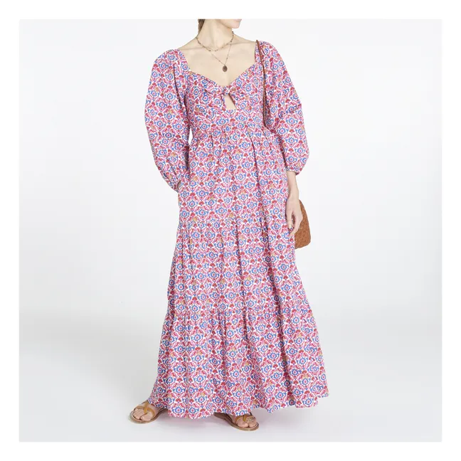 Vestido estampado Imogen | Rojo