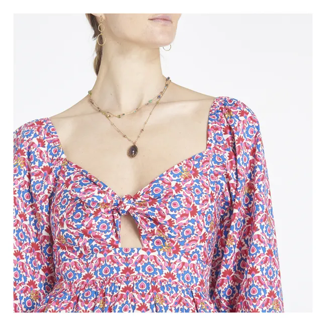 Vestido estampado Imogen | Rojo