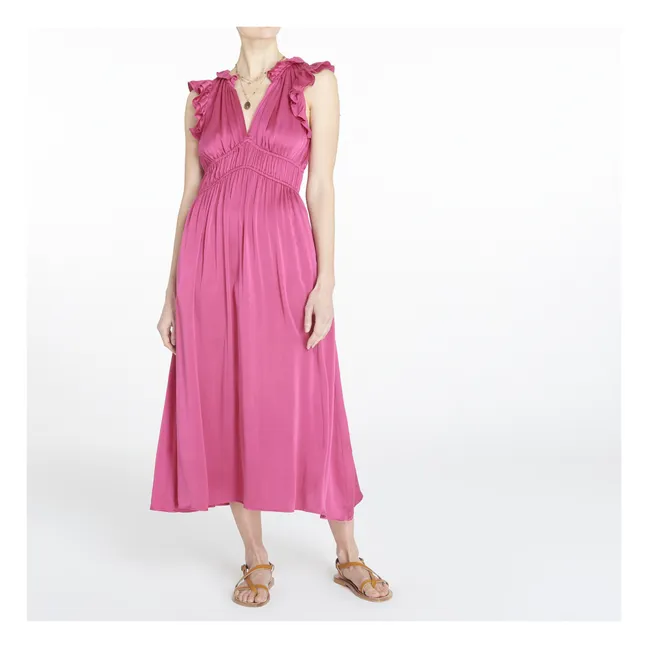 Robe Posey Soie | Rose