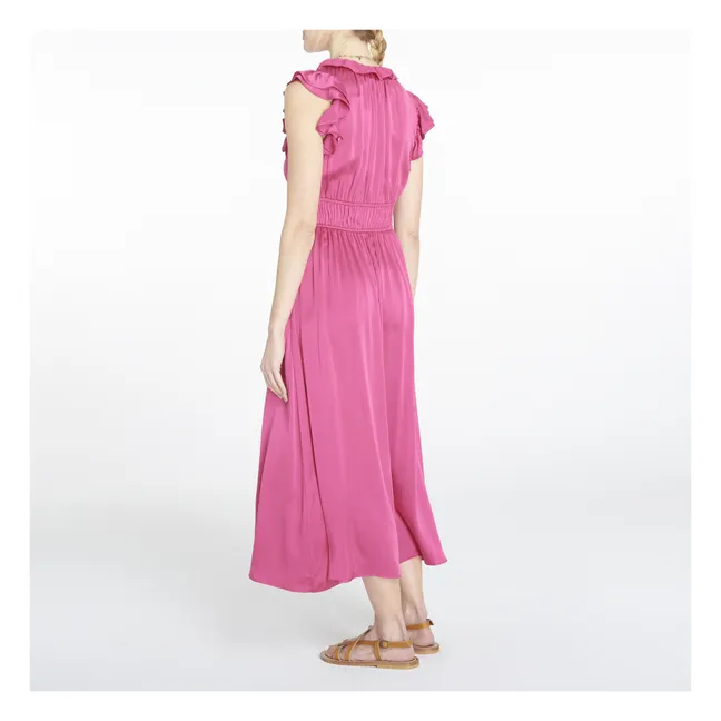 Robe Posey Soie | Rose
