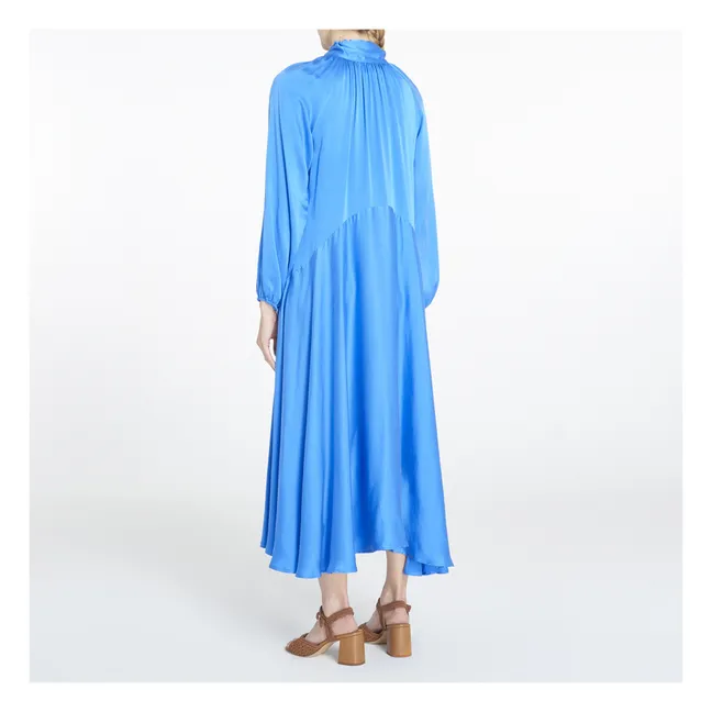 Vestido de seda Eva | Azul
