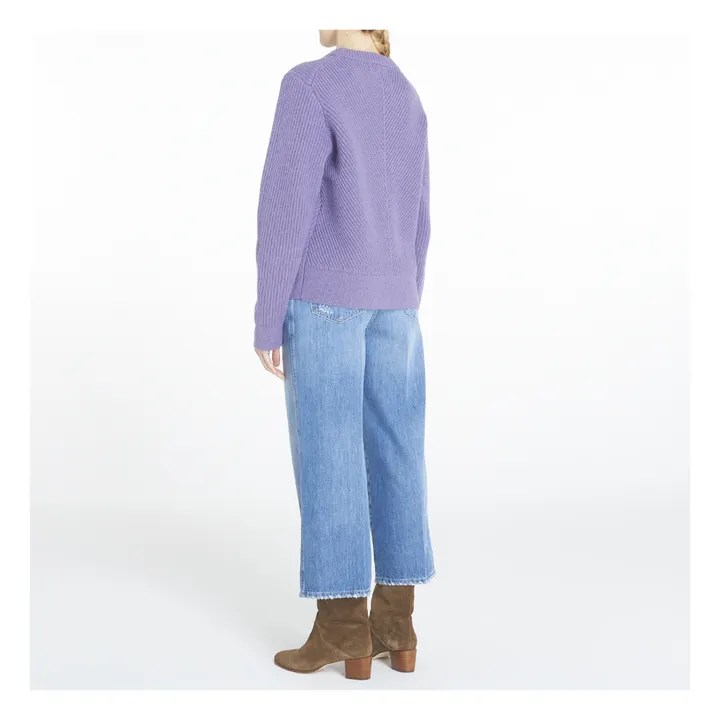 Maglione di lana e spinaci | Viola- Immagine del prodotto n°3
