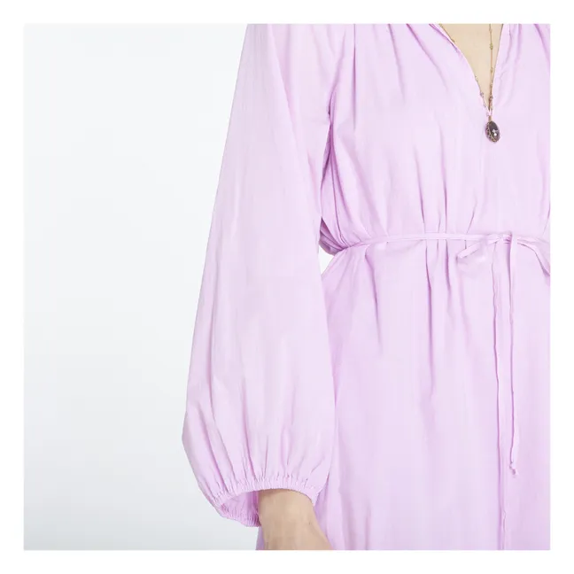 Vestido Arabella de popelina de algodón | Lila