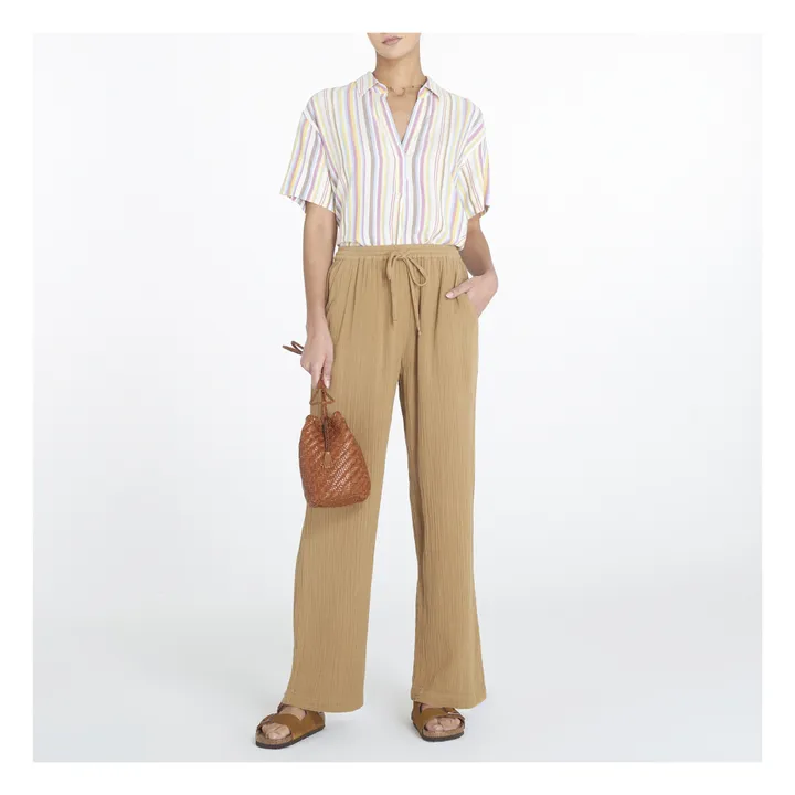 Chemise Rayures Chayse | Jaune pâle- Image produit n°1