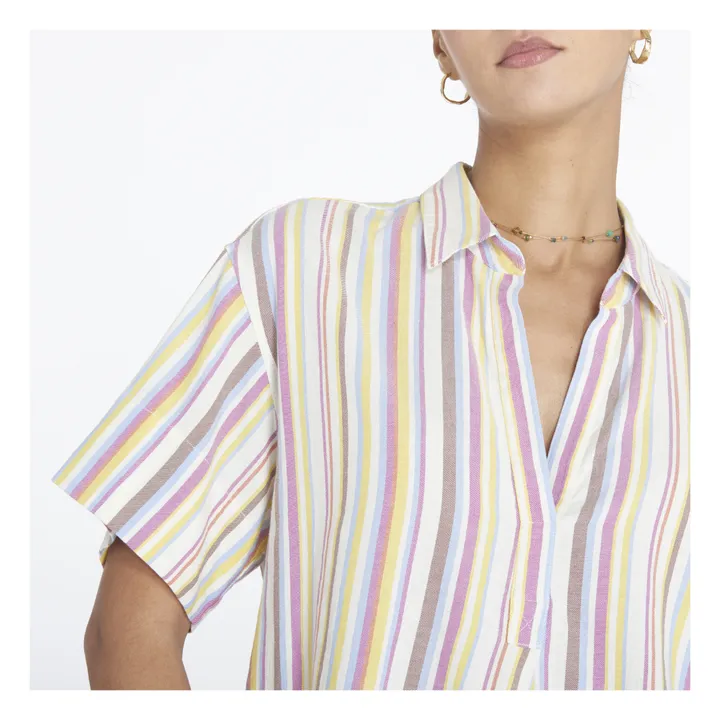 Chemise Rayures Chayse | Jaune pâle- Image produit n°2