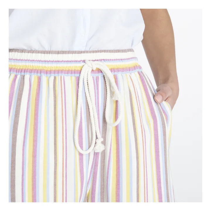 Pantalon Rayures Harper | Jaune pâle- Image produit n°2