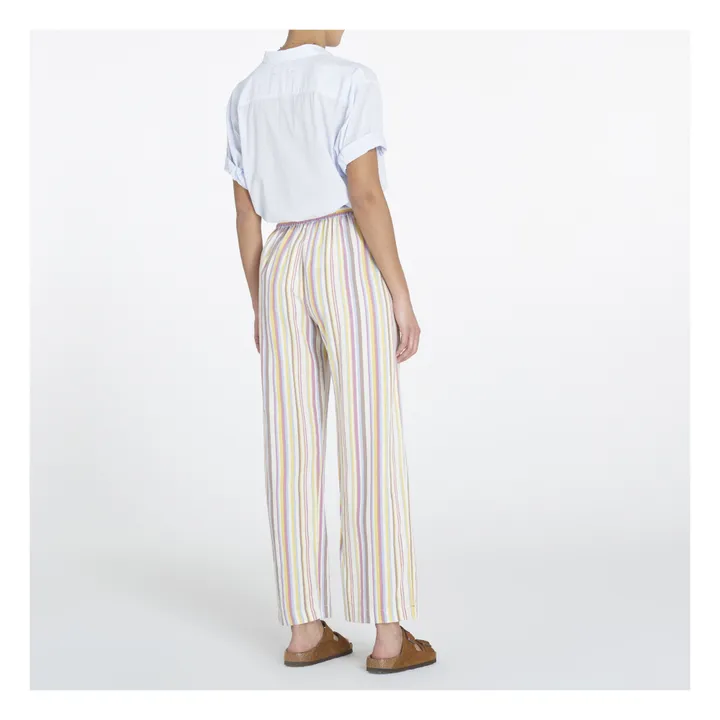 Pantalon Rayures Harper | Jaune pâle- Image produit n°3