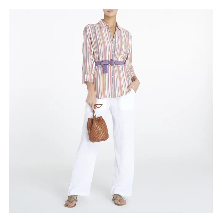 Chemise Rayures Beau | Orange- Image produit n°1