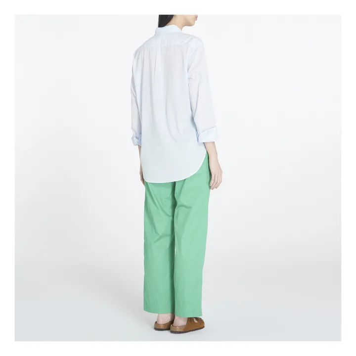Chemise Beau Popeline de Coton | Bleu ciel- Image produit n°3