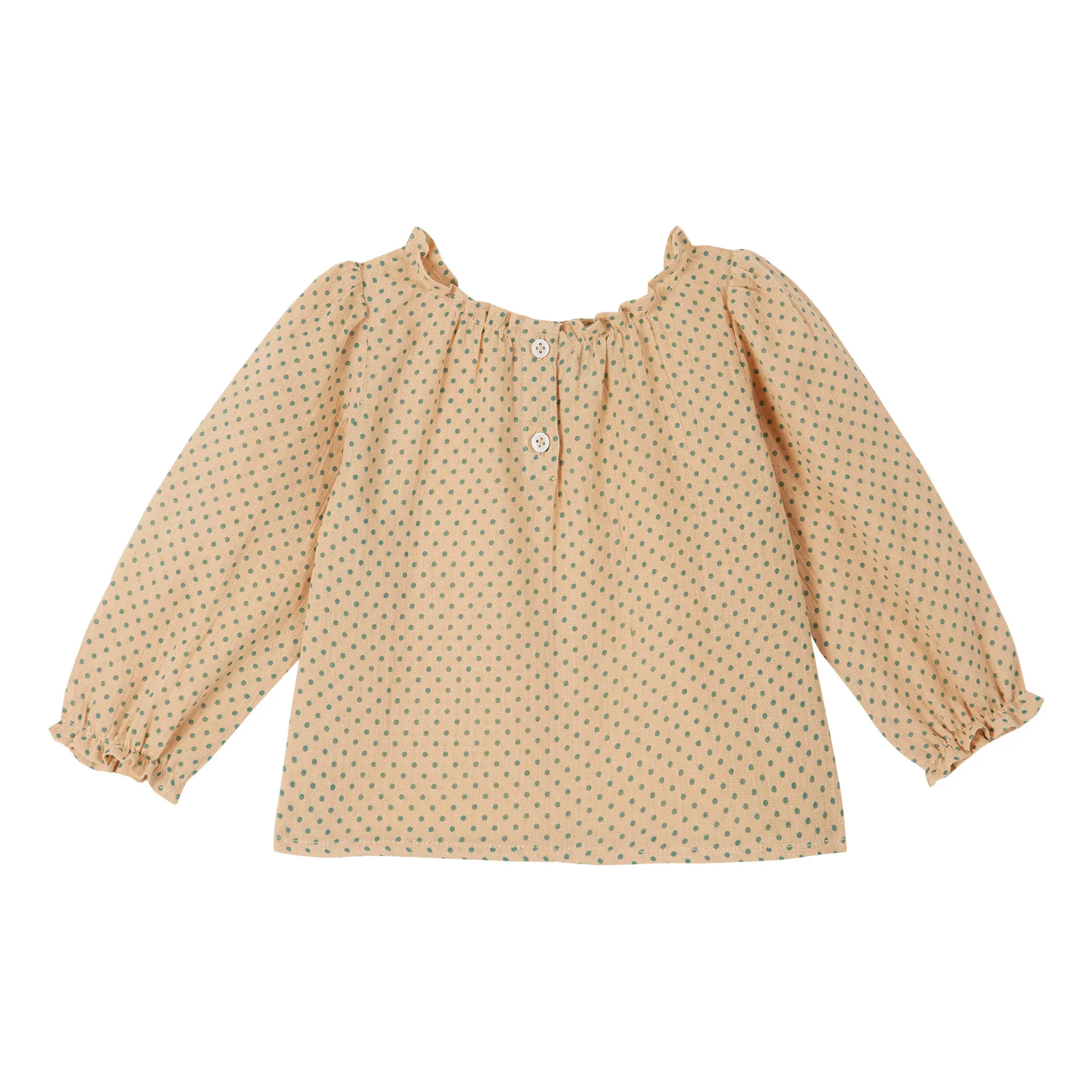 Emile Et Ida Pink Polka Dot Blouse