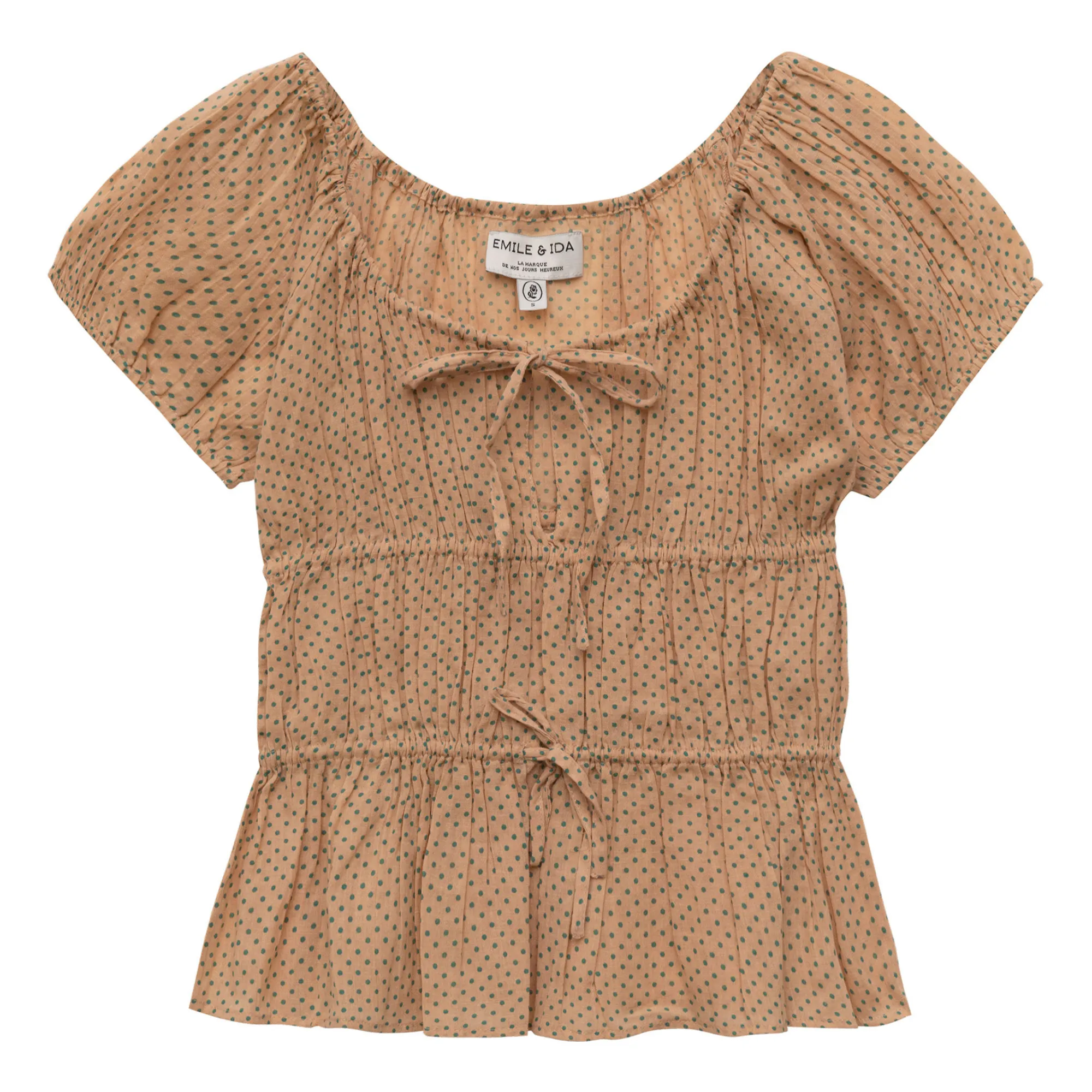 Emile Et Ida Women's Green Polka Dot Blouse - ’S Collection